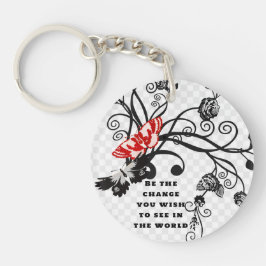 Llavero Sé el cambio que deseas ver en el mundo