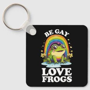 Llavero Sé Gay Ama Ranas Divertido Orgullo LGBTQ Arcoíris 