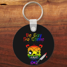 Llavero Sé Gay, Comete Crímenes Oso del Orgullo LGBTQ+