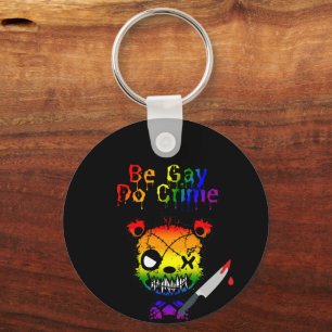Llavero Sé Gay, Comete Crímenes Oso del Orgullo LGBTQ+