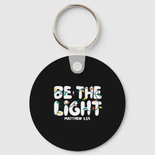 Llavero Sé La Luz Mateo 5_14 Versículo Bíblico De Navidad