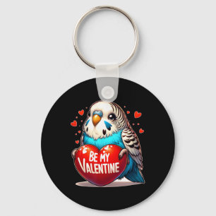 Llavero Sé Mi Corazón de San Valentín Budgie