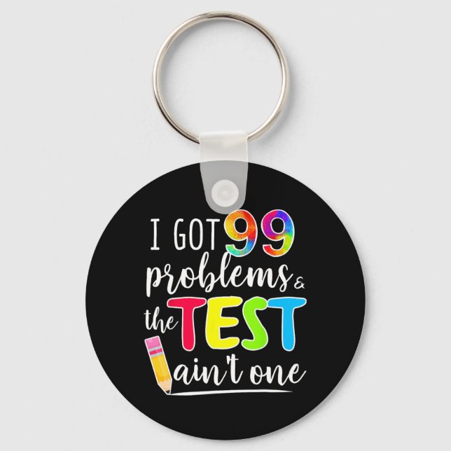 Llavero Se obtuvieron 99 problemas a los profesores Día de (Anverso)