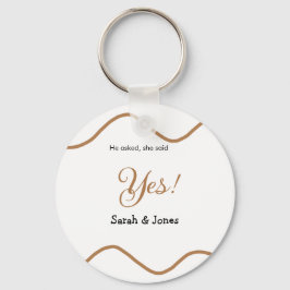 Llavero Se pidió se dijo que sí compromiso simple minimali