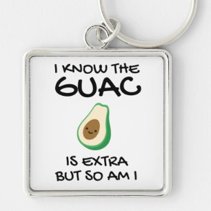 Llavero Sé Que El Guac Es Extra Pero También Lo Soy