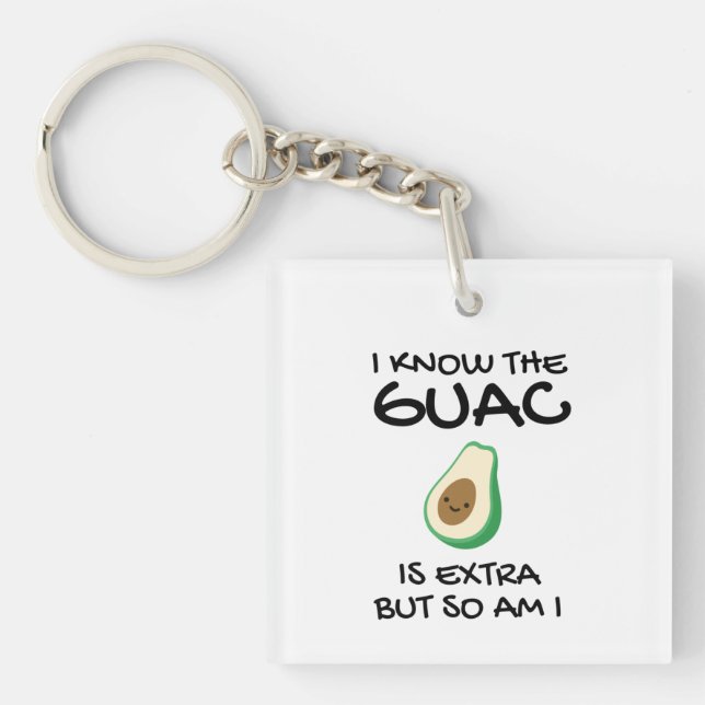 Llavero Sé que el guac es extra pero yo también          (Frente)