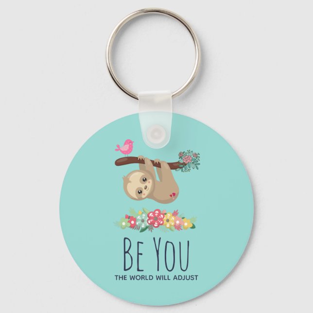 Llavero Sé Que El Mundo Se Ajustará Divertida Locura Dicie (Anverso)