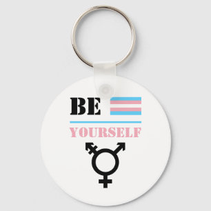 Llavero Sé tú mismo   Orgullo Trans
