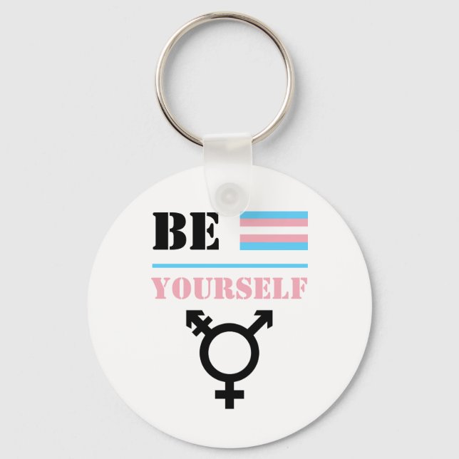Llavero Sé tú mismo | Orgullo Trans (Anverso)