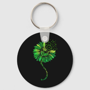 Llavero Sea amable con la Cinta Verde Sunflower Mental Hea