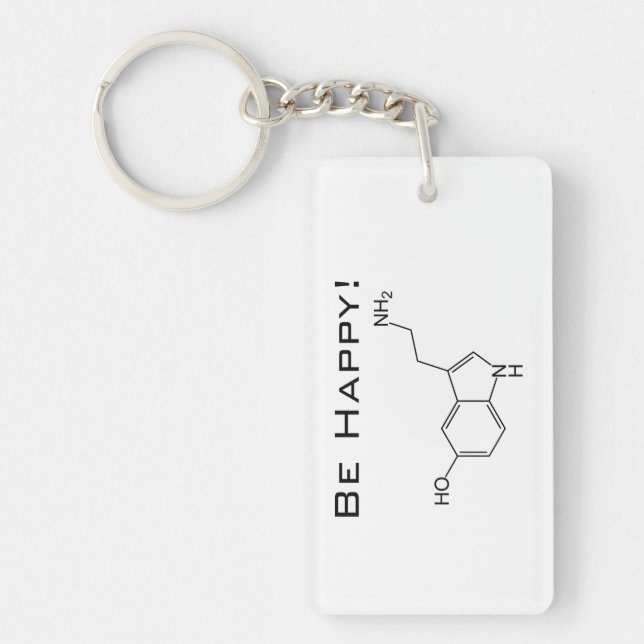 Llavero ¡Sea feliz! Serotonina (Frente)