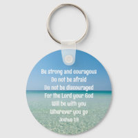 Sea fuerte la Biblia Inspiradora Verse Beach