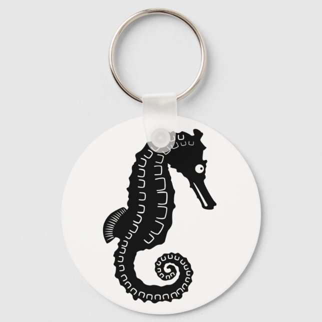 Llavero Seahorse Silhouette (Anverso)