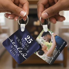 Llavero Sealed with a Kiss Blue 25th Birthday Anniversary