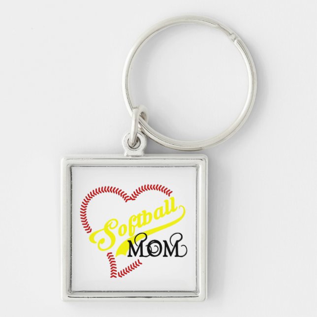 Llavero Seam Stitch Heart Software Mom Seams Bal Key Chain (Frente)
