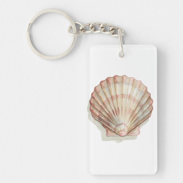Llavero Seashell rosado y poner crema (Frente)