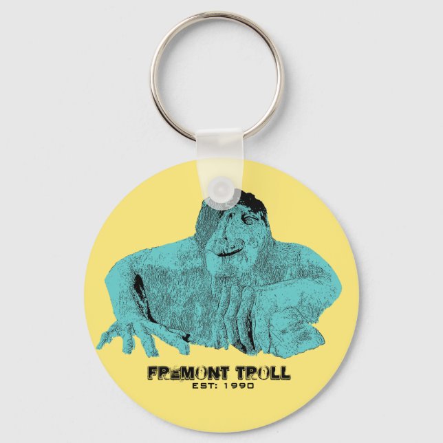 Llavero Seattle Fremont Troll Keychain (Anverso)