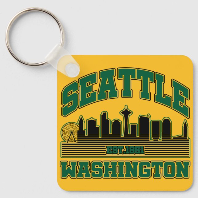Llavero Seattle, Washington (Anverso)