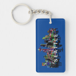 Llavero Seattle Washington en el Keychain del graffiti