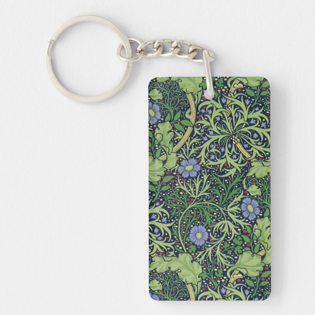 Llavero Seaweed cobalt thyme - William Morris (Frente)
