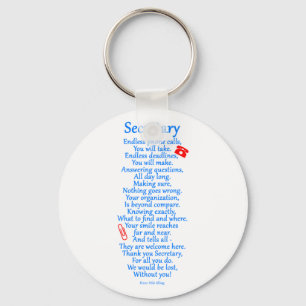 Llavero Secretaria Thank You