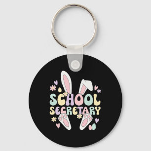 Llavero Secretario Escolar Easter Bunny School, Secretario