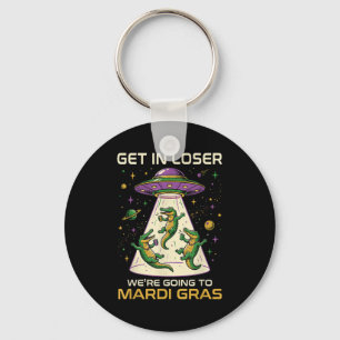 Llavero Secuestro de Gator Alien de Mardi Gras