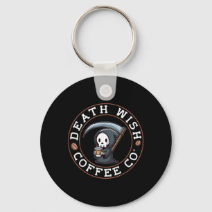 Llavero Segador de Halloween bebiendo café Deseo de Muerte