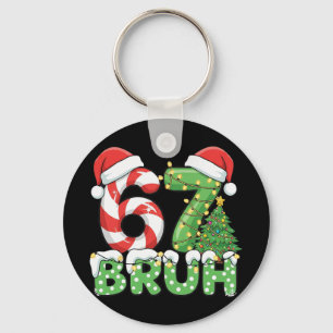 Llavero Seis Siete 67 Gracioso Santa Bruh Navidad Meme 