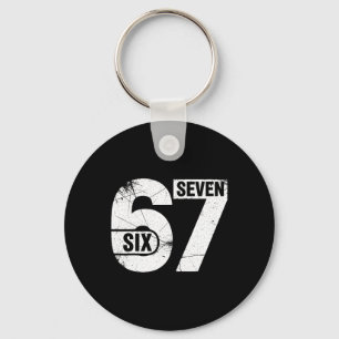 Llavero Seis Siete 67 Meme Divertido 