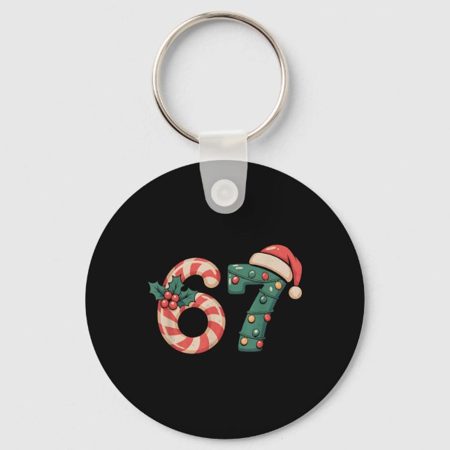 Llavero Seis Siete 67 Meme Navidad  (Anverso)