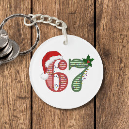 Llavero Seis Siete 67 Navidad Holiday