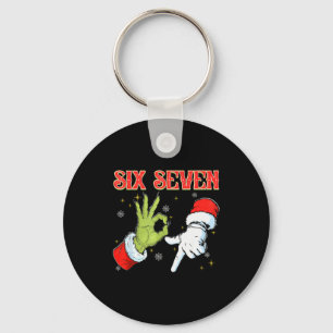Llavero Seis Siete 6 7 Gen Z Alpha Meme Slang Feliz Navida