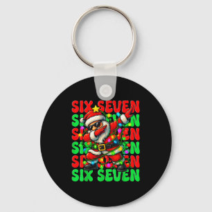 Llavero Seis Siete 6 7 Meme Santa Haciendo Dabbing Navidad