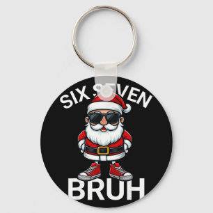 Llavero Seis Siete Bruh Divertido 67 Meme Navidad Santa