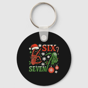 Llavero Seis Siete Meme Navidad 6-7 Navidad Esqueleto Ha