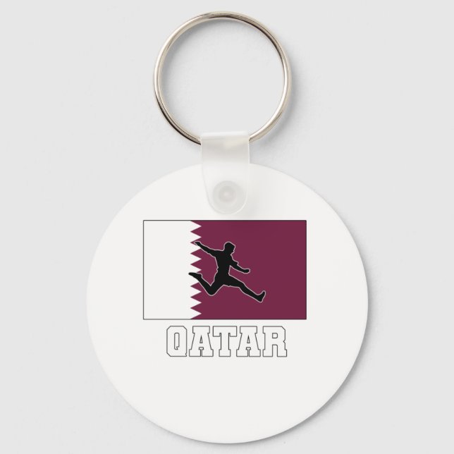 Llavero Selección De Fútbol De Qatar (Anverso)