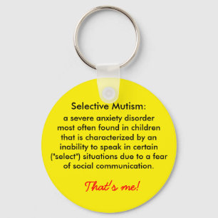 Llavero Selective Mutism Definition