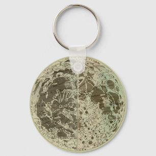 Llavero Selenografía de Bowles o un mapa de la luna - 1780