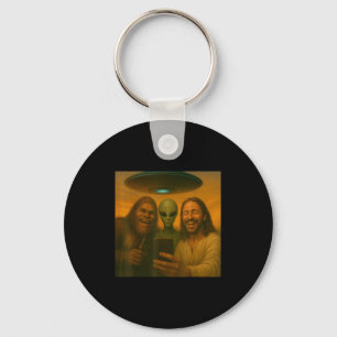 Llavero Selfie Bigfoot Jesus Alien - Cryptid Funny Sasquas