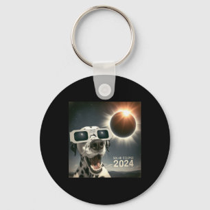 Llavero Selfie Dalmacia Niños Hombres Eclipse Solar Perro