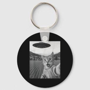Llavero Selfie de gato con Alien Ufo Funny Cat Funny Alien
