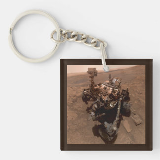 Llavero Selfie de Mars Curiosity Paisaje Marciano Rojo