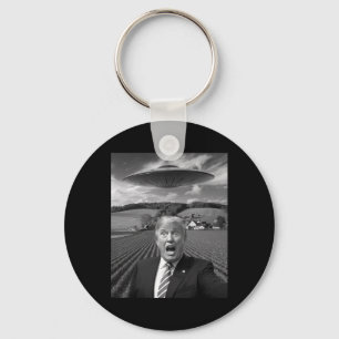 Llavero Selfie de Trump con extraterrestre Ovni Regalos di