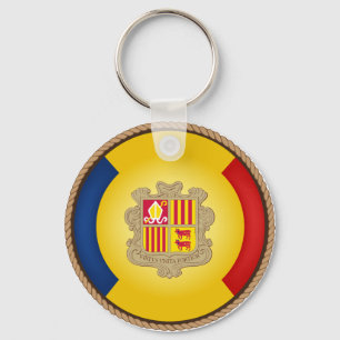 Llavero Sello de bandera de Andorra de Guay