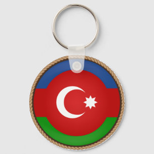 Llavero Sello de bandera de Azerbaiyán de Guay