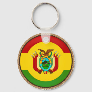 Llavero Sello de bandera de Bolivia de Guay