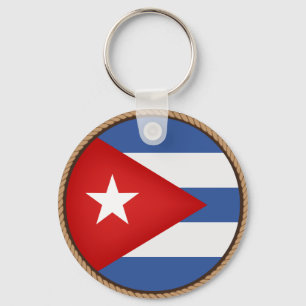 Llavero Sello de bandera de Cuba de Guay