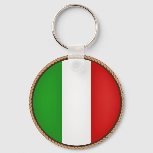 Llavero Sello de bandera de Guay Italia (Anverso)