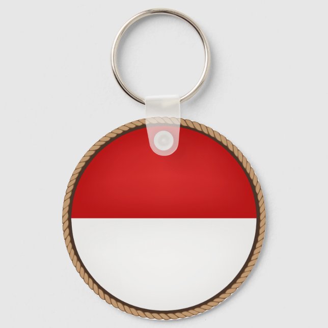 Llavero Sello de bandera de Guay Monaco (Anverso)